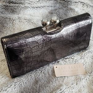 Ted Baker Bags - Ted Baker Gray Crocodile Embossed Wallet Matinee Ted Baker Bags - Ted Baker Gray Crocodile Embossed Wallet Matinee